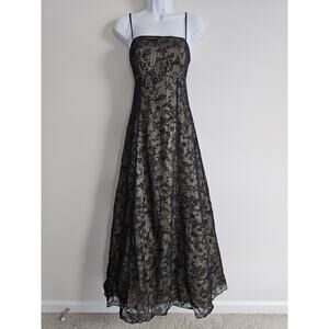 Vintage Blondie Nites by Jaslene Dress Womens 5/6 Whimsigoth Fairy Beaded Gown